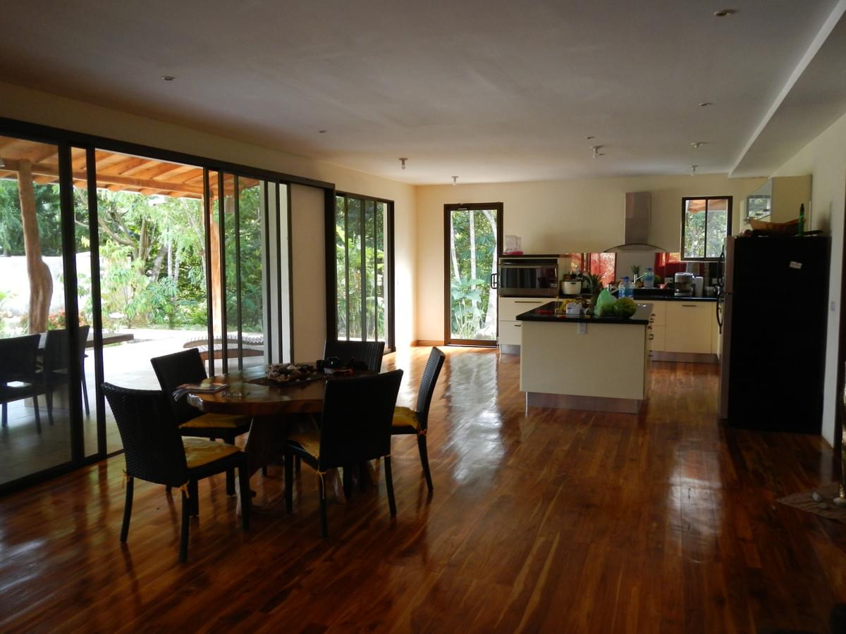 Kitchen and Living Room of Casa Las Flores
