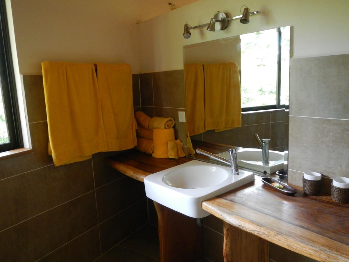 Yellow Bathroom of Casa Las Flores